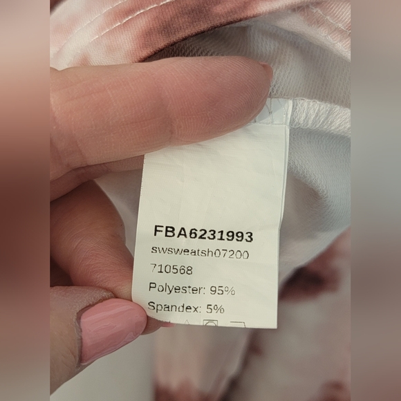 USA Tie Dye Cropped Sweatshirt Size M - Picture 7 of 8